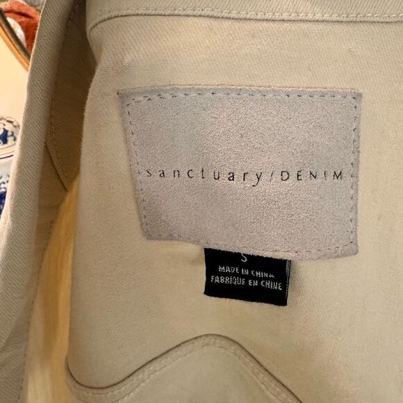 Sanctuary denim Beige Utility Jacket with Belt - Picture 5 of 6